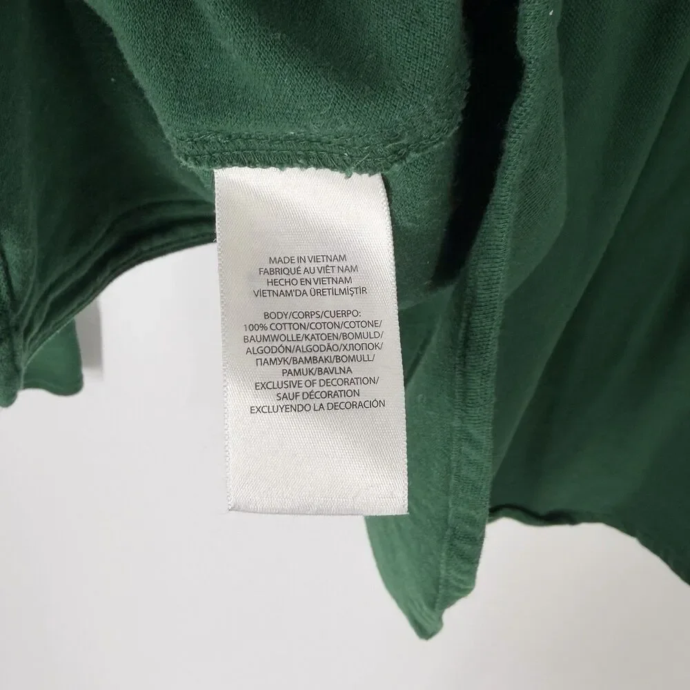 Polo Ralph Lauren Shirt Size Large Mens Green Featherweight Mesh Stretch Button